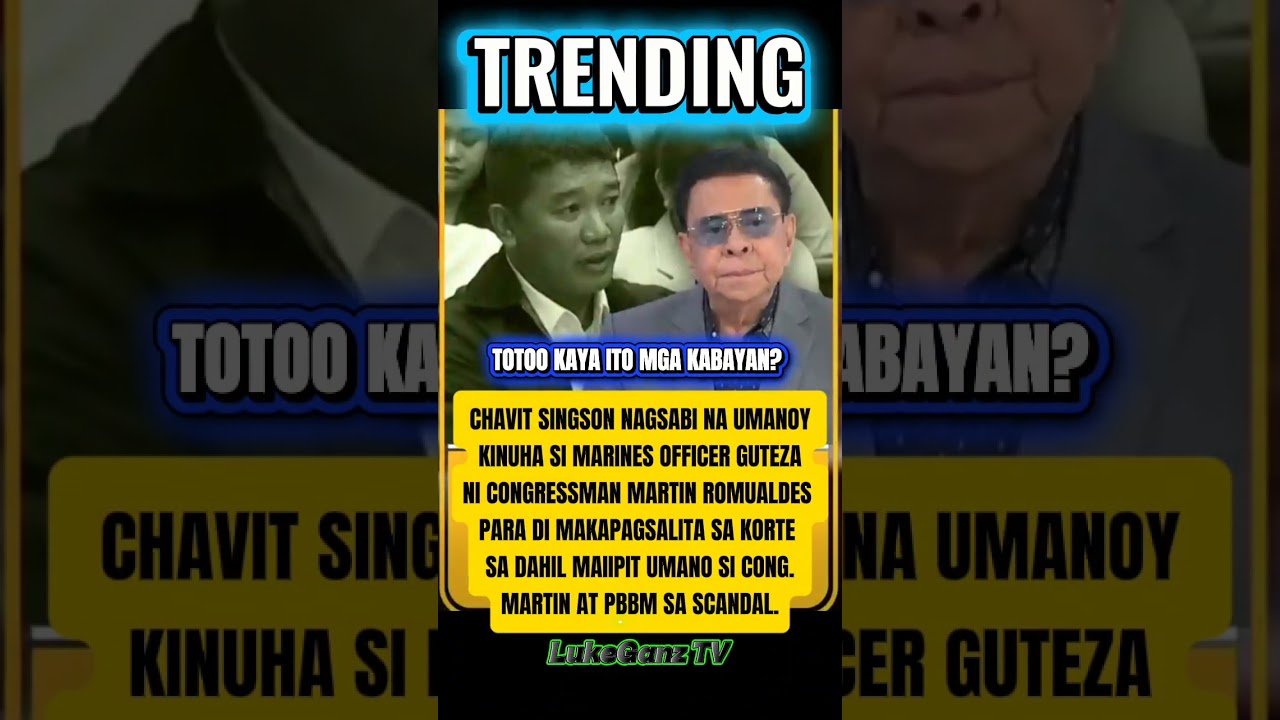 CHAVIT SINGSON INAKUSAHAN SI MARTIN ROMUALDES! #highlights#news#viral#funny#trending#politics
