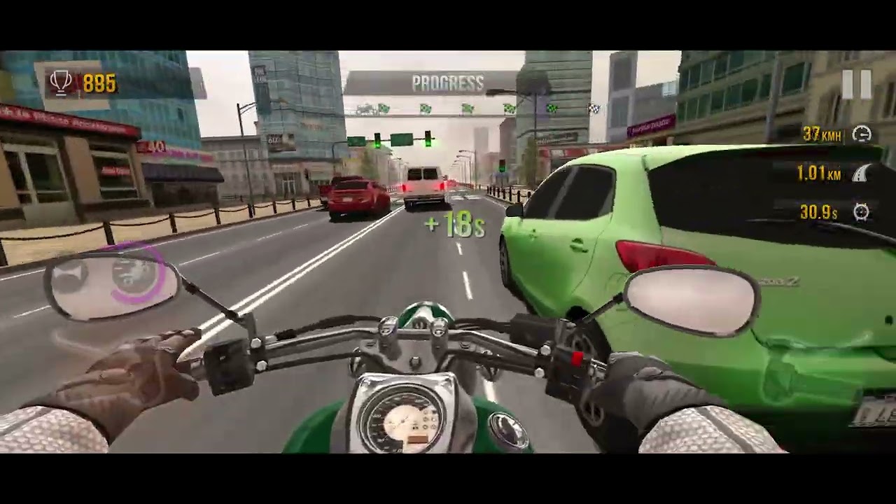 Traffic Rider (Full Race in Highway Level up) Bike riding😁🚴) Gameplay! 8