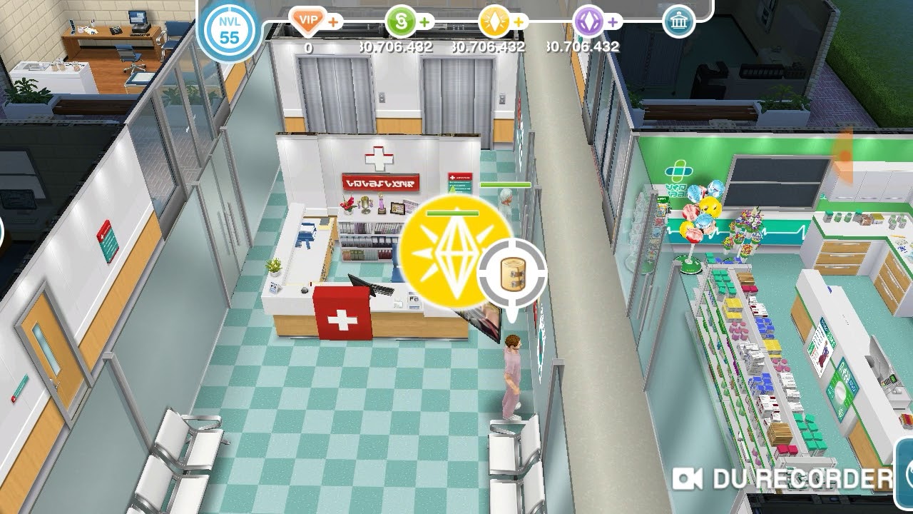 Como liberar as salas do hospital no the sims FreePlay