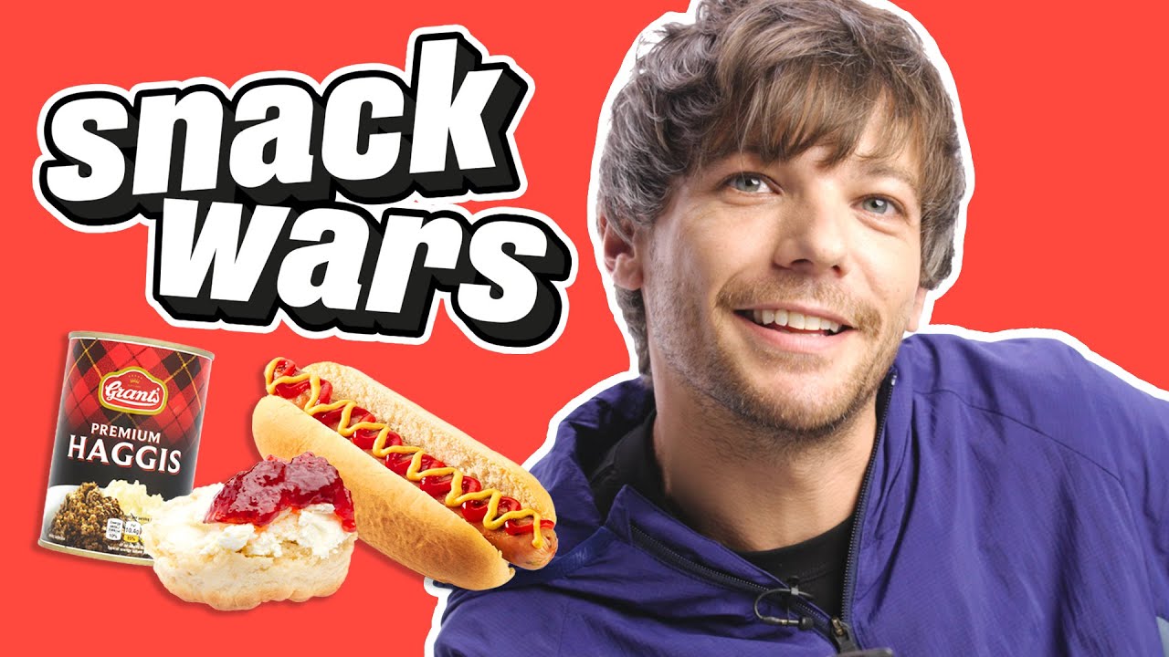 Louis Tomlinson Has A Hilarious Reaction To British & American Snacks | Snack Wars