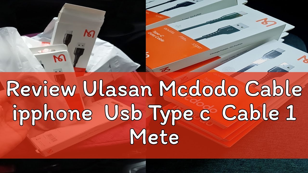 Review Ulasan Mcdodo Cable ipphone  Usb Type c  Cable 1 Meter Charging Cable mcdodo Charger Fast Ch