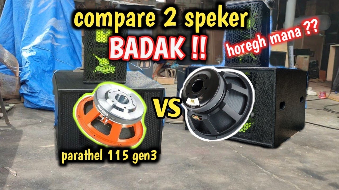 COMPARE SPEAKER BADAK SPESIAL BALAP MINIATUR !!