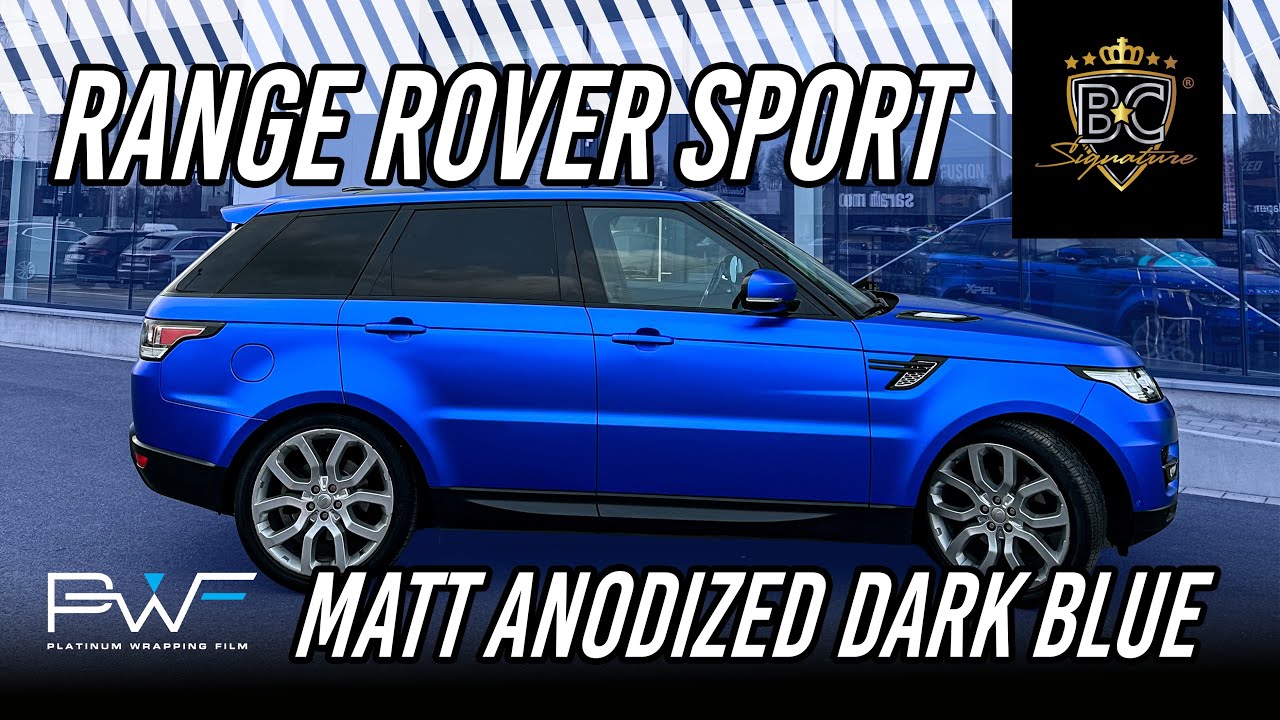 Range Rover Sport wrapped in PWF Matt Anodized Dark Blue
