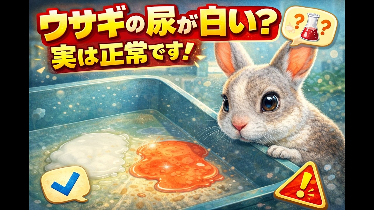 ウサギの尿が白い？赤い？実は正常な理由を獣医師が解説！