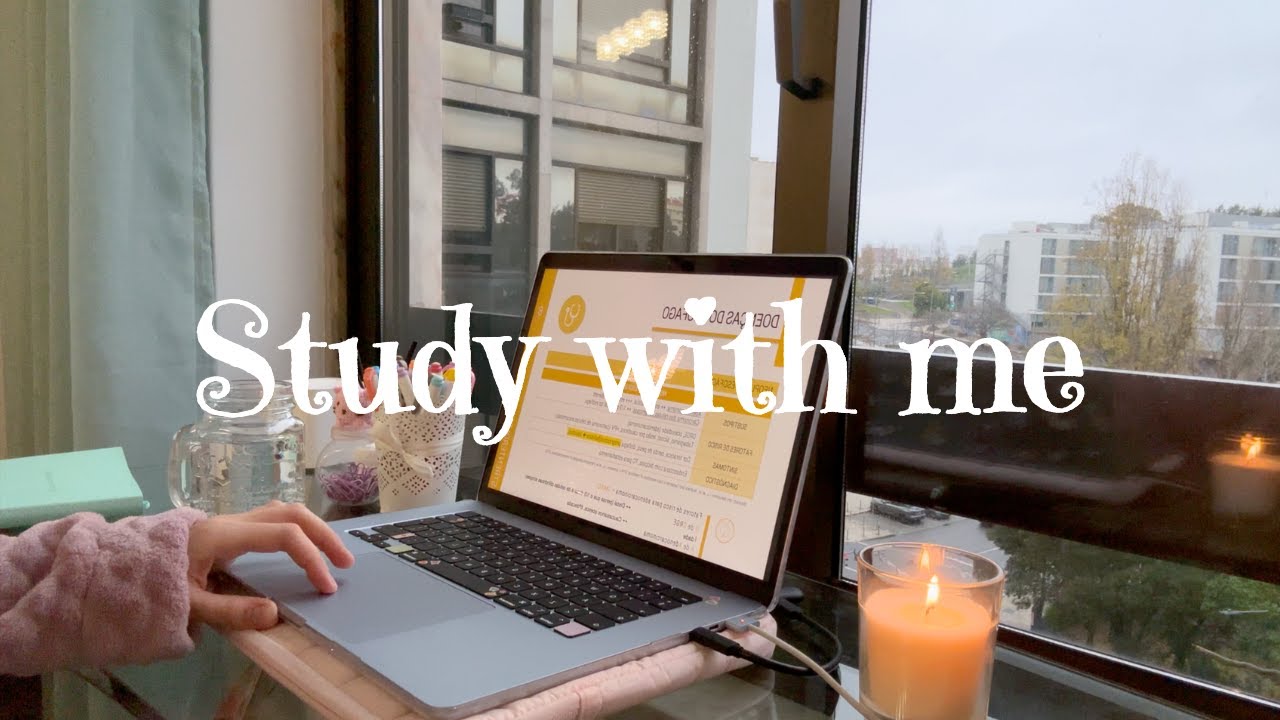 📚 3 HOUR STUDY WITH ME | pomodoro 60/10 + rain sounds
