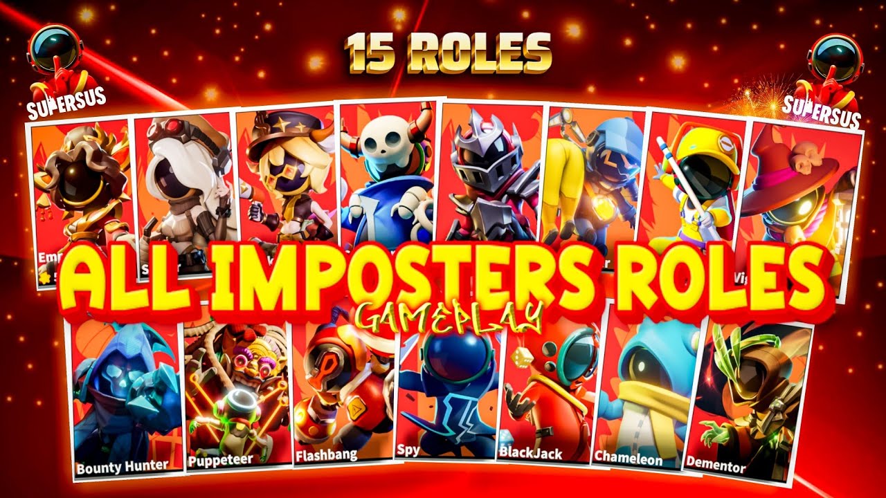 ALL IMPOSTERS ROLES GAMEPLAY IN JUST ONE VIDEO 🔥