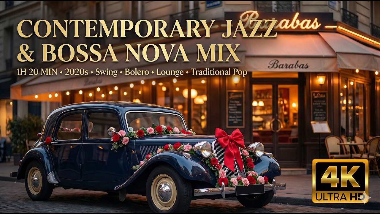 Sophisticated Jazz & Swing Selection | 80 Minutes of Warm Bossa Nova & Traditional Pop (4K)