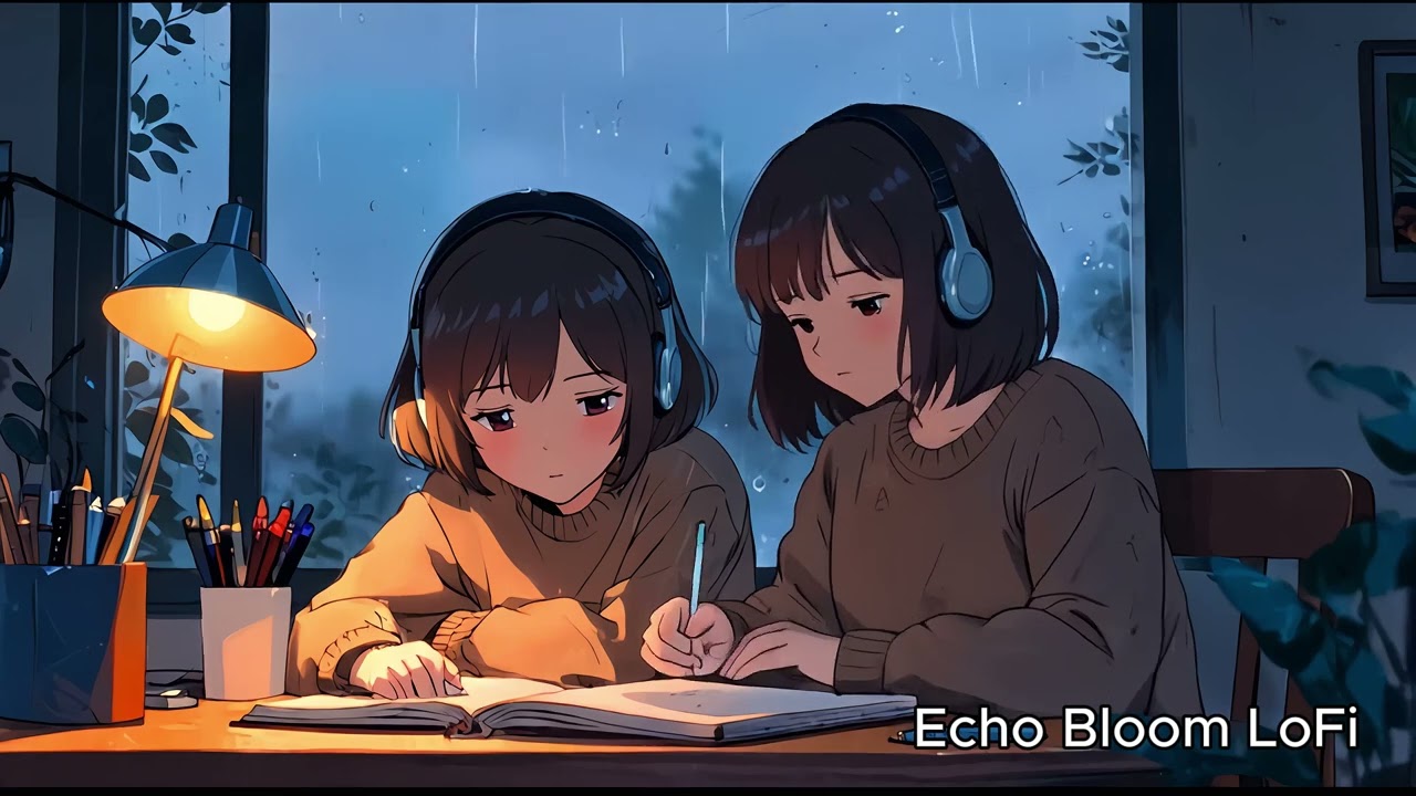Night Rain Study Lofi - Chill Beats to Focus, Read & Relax | Deep Concentration Music