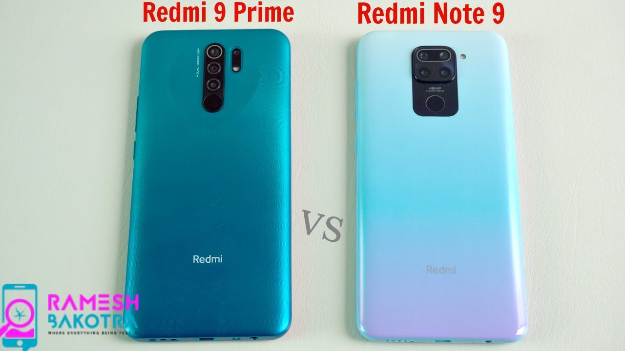 Redmi 9 Prime vs Redmi Note 9 SpeedTest and camera Comparison