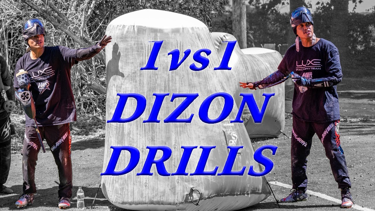 Pro paintball player Ronnie Dizon Teaches a 1 v 1 drill with a twist.
