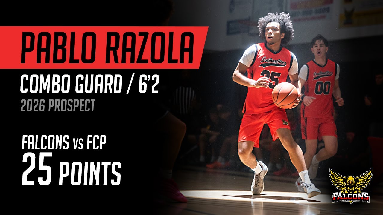 Pablo Razola | 6’2 Combo Guard | 25-Point Game | Falcons Prep | 2026 Prospect | Highlights