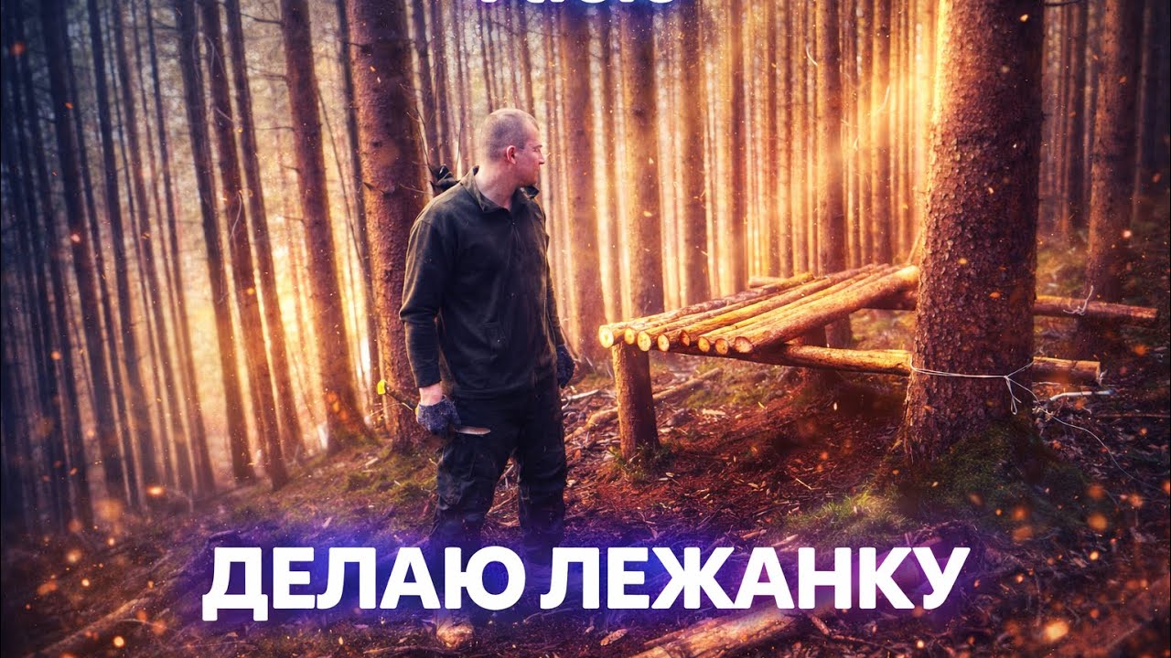 ЭКСПЕРИМЕНТ! Сколько времени уйдет на постройку навесной лежанки