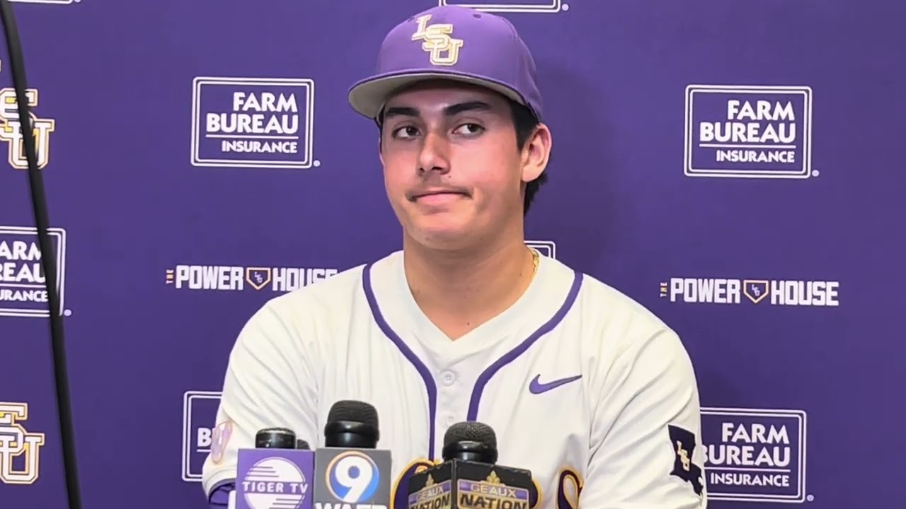 LSU pitcher Gage Jump postgame interview after loss to Florida