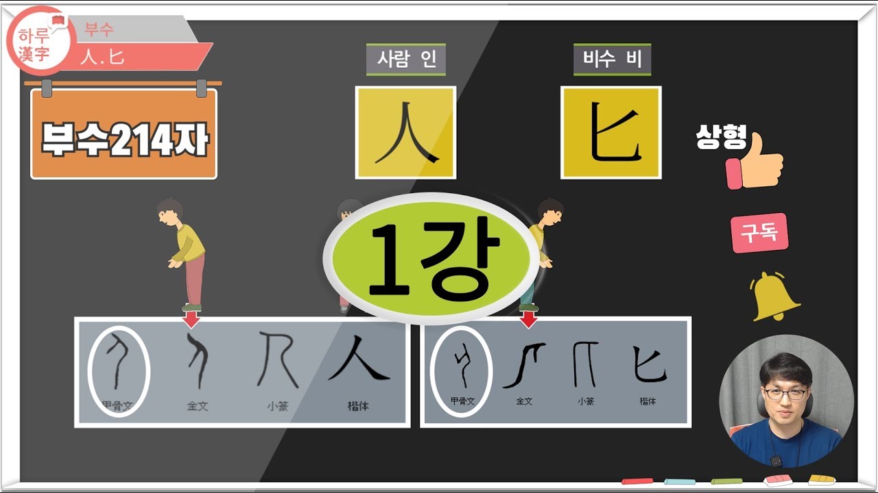 [부수 214자 과정] 1강. 사람 人인, 비수 匕 비
