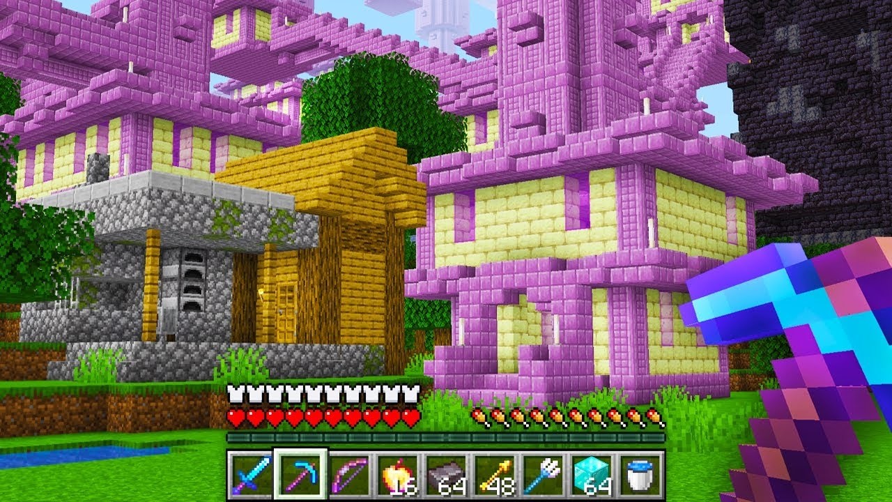 MINECRAFT BUT KILLING MOBS SPAWNS OP STRUCTURES WITH OP LOOT 😱