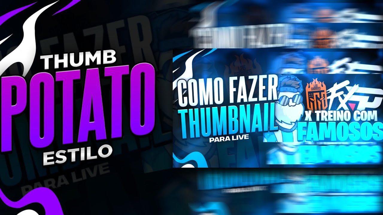 COMO FAZER THUMBNAIL ESTILO POTATO DZN PELO CELULAR PS TOUCH