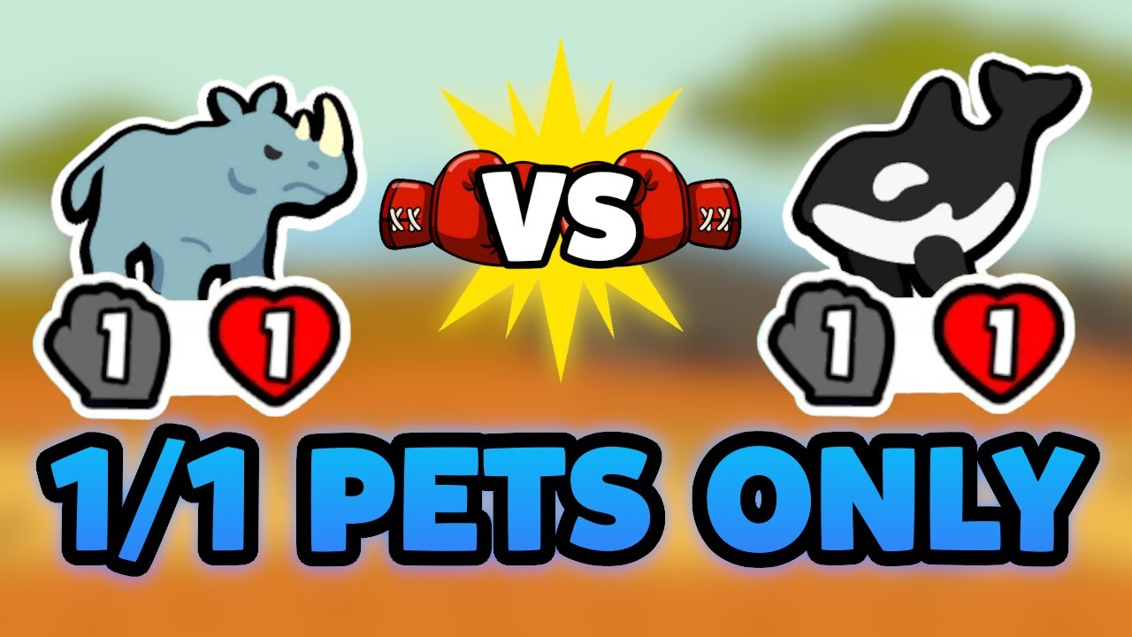 Super Auto Pets but we can only use 1/1 PETS