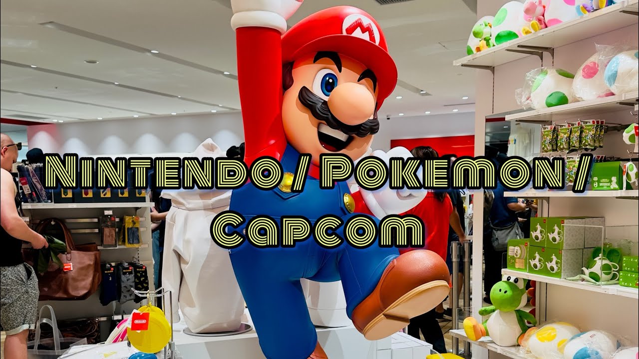Shop Tour | Nintendo | Pokemon | Capcom | Shibuya,Tokyo #nintendostore #tokyo #topbunwalks 