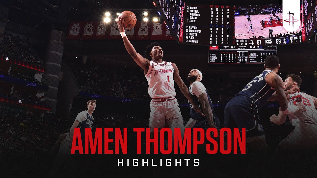 Amen Thompson (21 points) Highlights vs. Dallas Mavericks