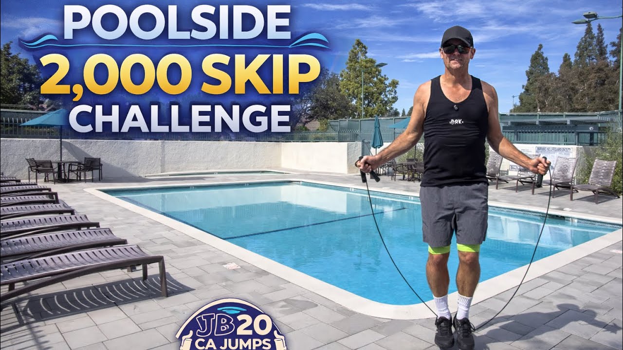 Poolside 2,000 skip Challenge: grab your jumprope and skip 2,000 times