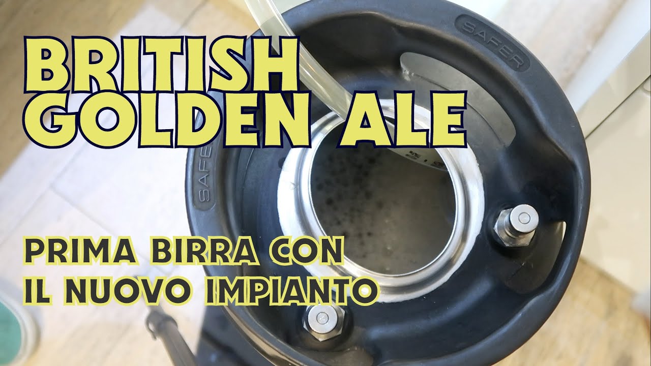 British Golden Ale - prima birra in contropressione dopo il trasloco