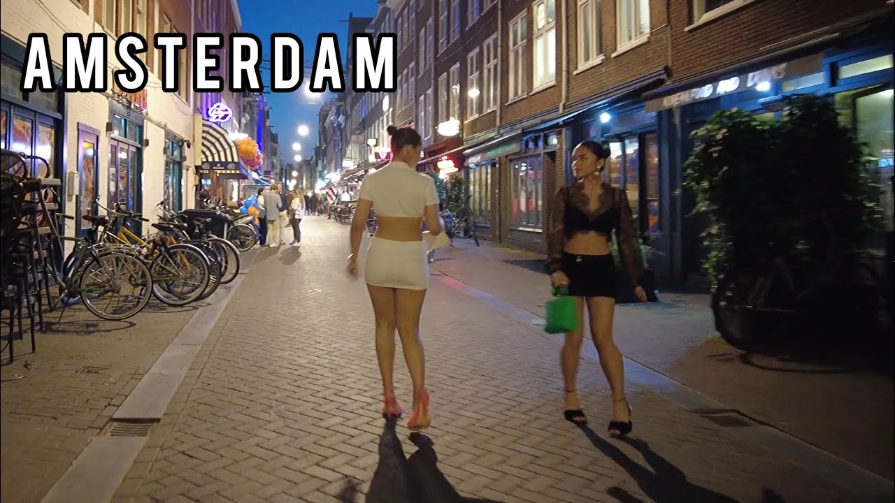 🇳🇱 Friday Night in Amsterdam 4K Nightlife Walking Tour, Party Streets Walk 2023