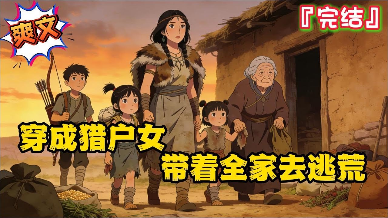 完结《穿成猎户女，带着全家去逃荒》【穿越架空+空间+异能+逃荒】林紫曦一觉醒来发现自己穿成一个刚死了丈夫，还有三个孩子的猎户之女…  #逃荒 #种田 #古代言情 #爽文 #穿越 #小说 #空间 #异能