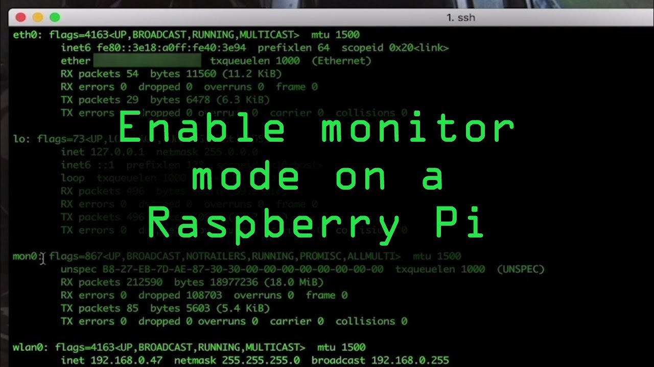 Enable Monitor Mode & Packet Injection on a Raspberry Pi Zero W Using Nexmon