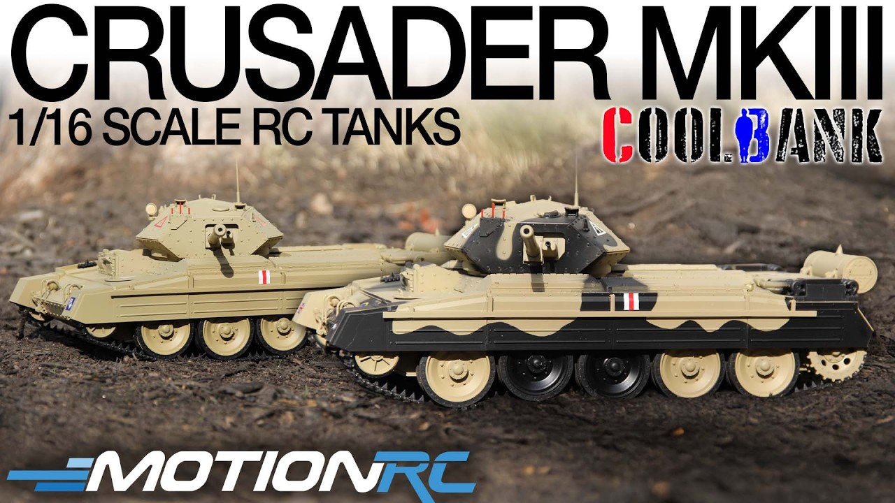 Испытайте радиоуправляемый танк Coolbank UK Crusader Mk III в масштабе 1/16! | Motion RC
