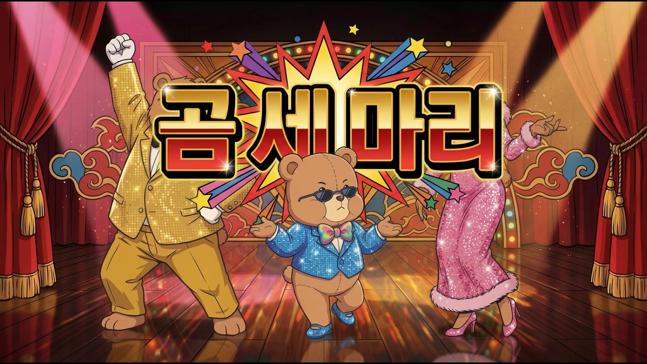 🐻 동심파괴 주의 🔞 | 곰 세 마리 뽕짝 Ver.