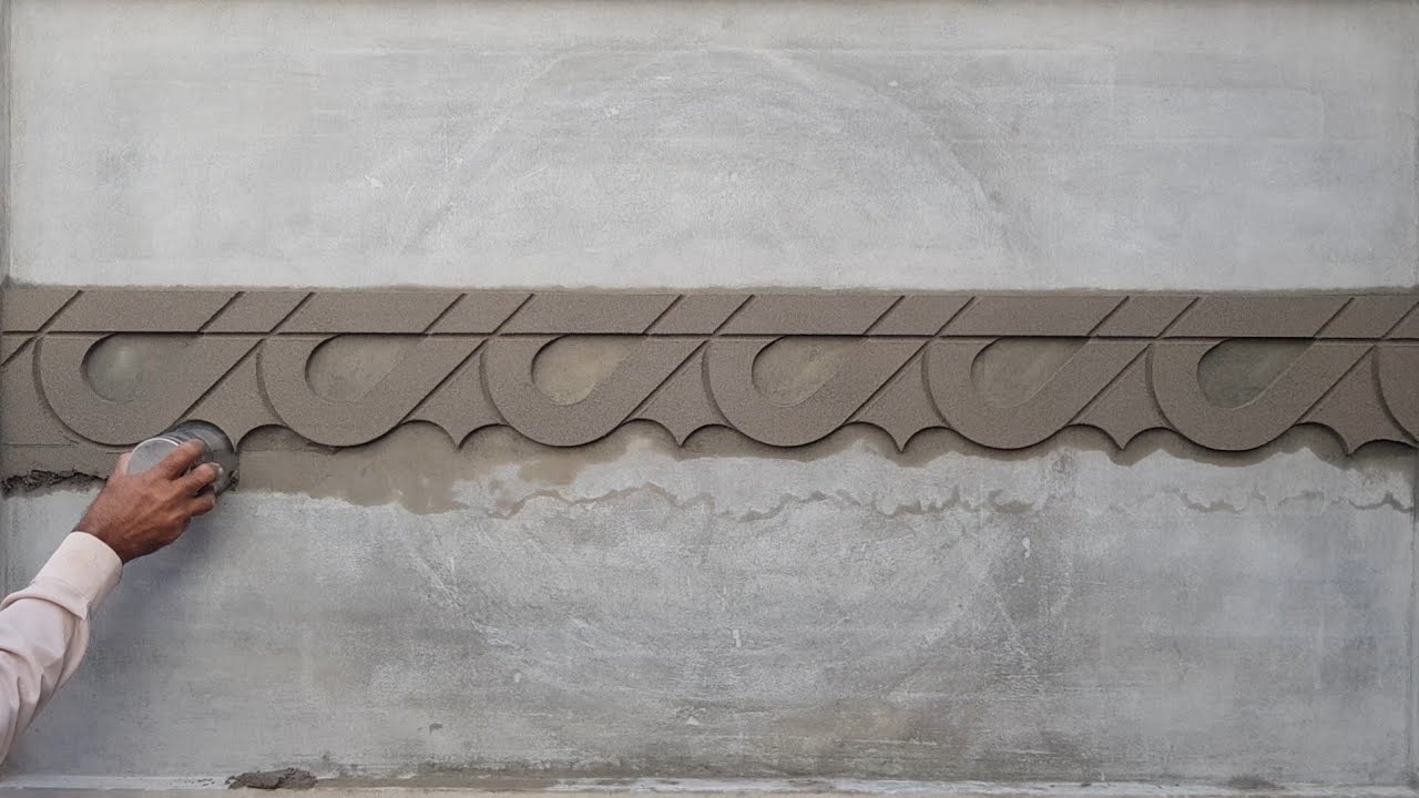 how to make beautiful vines wall palaster design