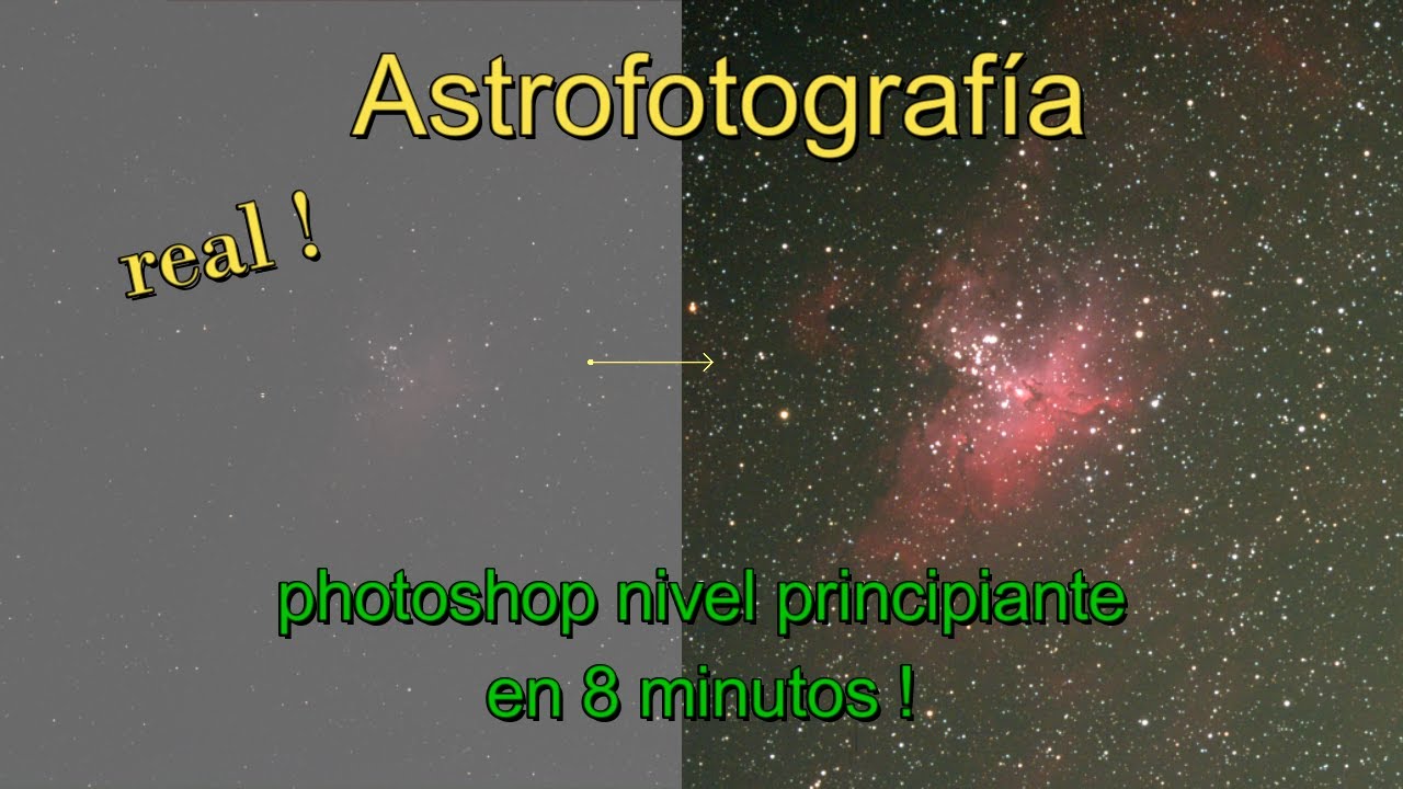 Astrofotografia con photoshop principiantes nivel cero.