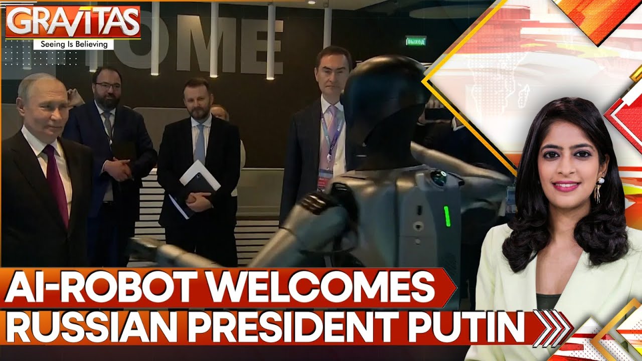 AI Robot Welcomes Putin to Moscow Tech Conference | Gravitas