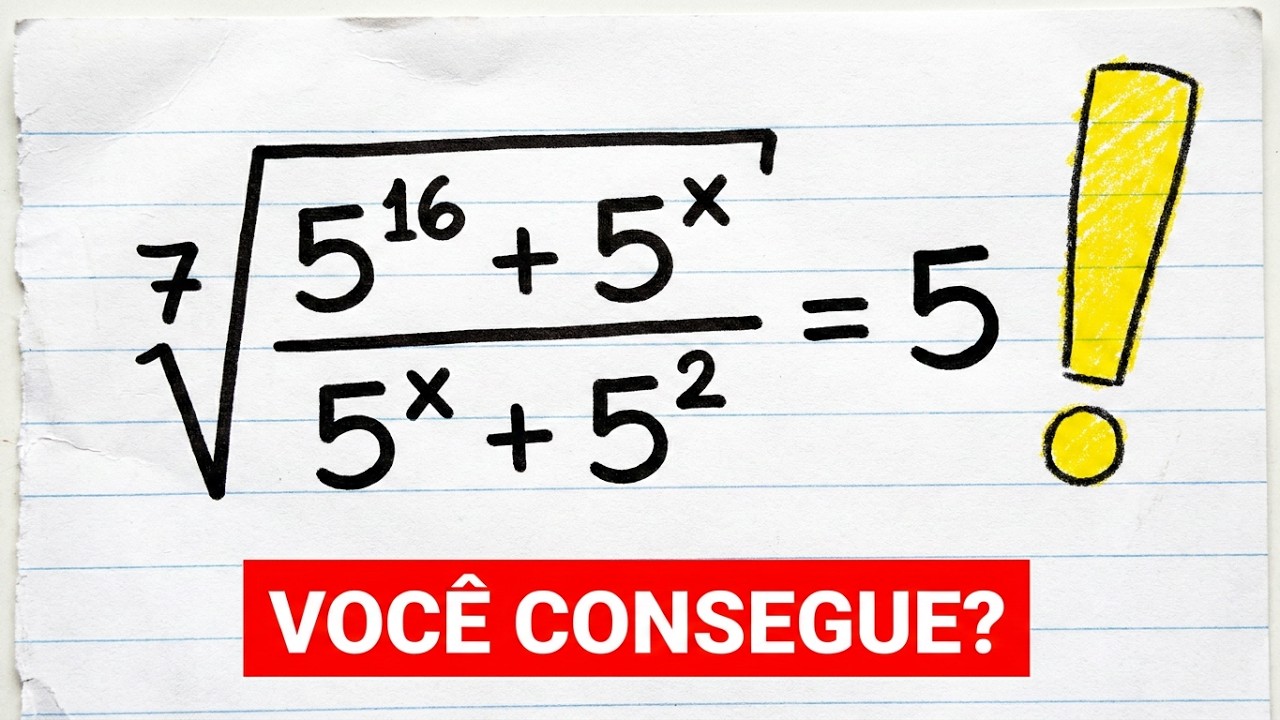 Tem que Dominar a Potenciação para Resolver essa Equação Exponencial com Raiz