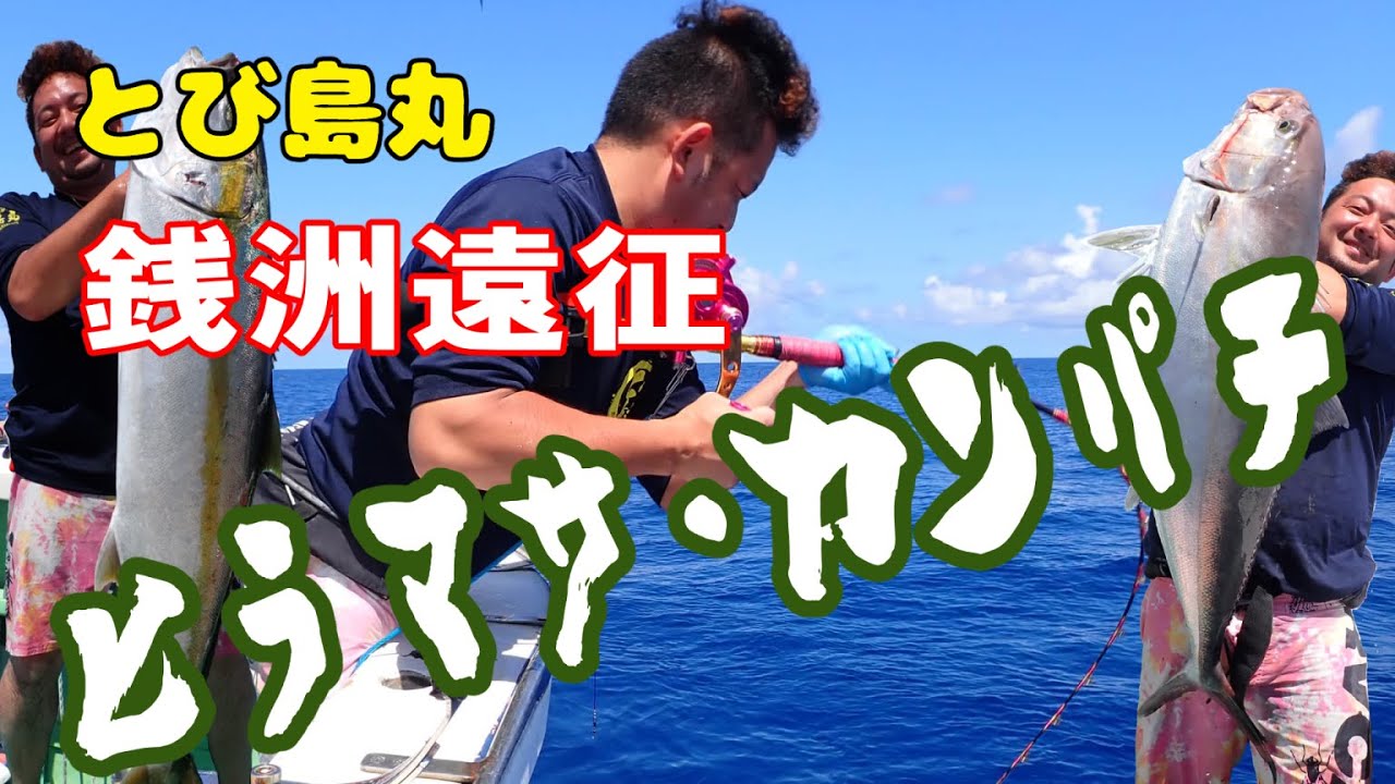 【銭洲】とび島丸 泳がせ遠征 ヒラマサ(平政)・カンパチ(間八)釣り