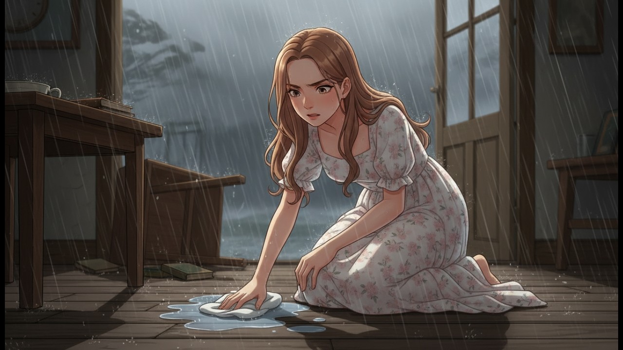 A Peaceful Morning... Until The Storm Came | She Survived the Storm | A Cozy Ghibli Cottage Story