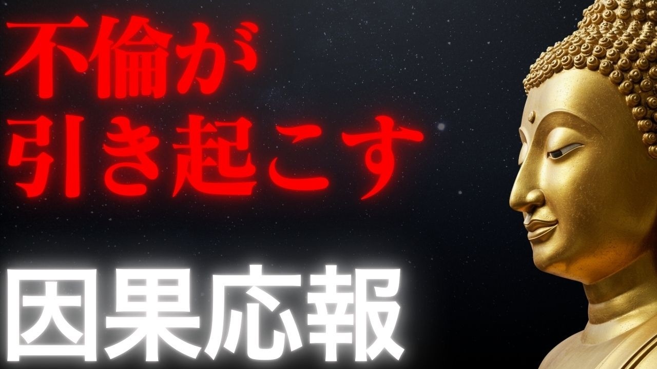 不倫が引き起こす因果応報…ブッダの教えが明かす人生の結末【仏教の教え】