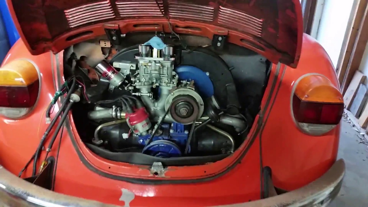 Как снять двигатель с воздушным охлаждением Volkswagen Beetle