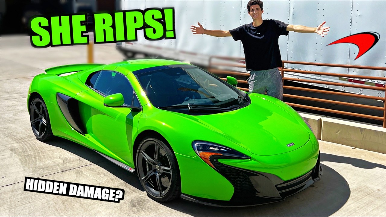 Первая поездка на нашем «поврежденном огнем» McLaren 650 после 3 лет простоя!