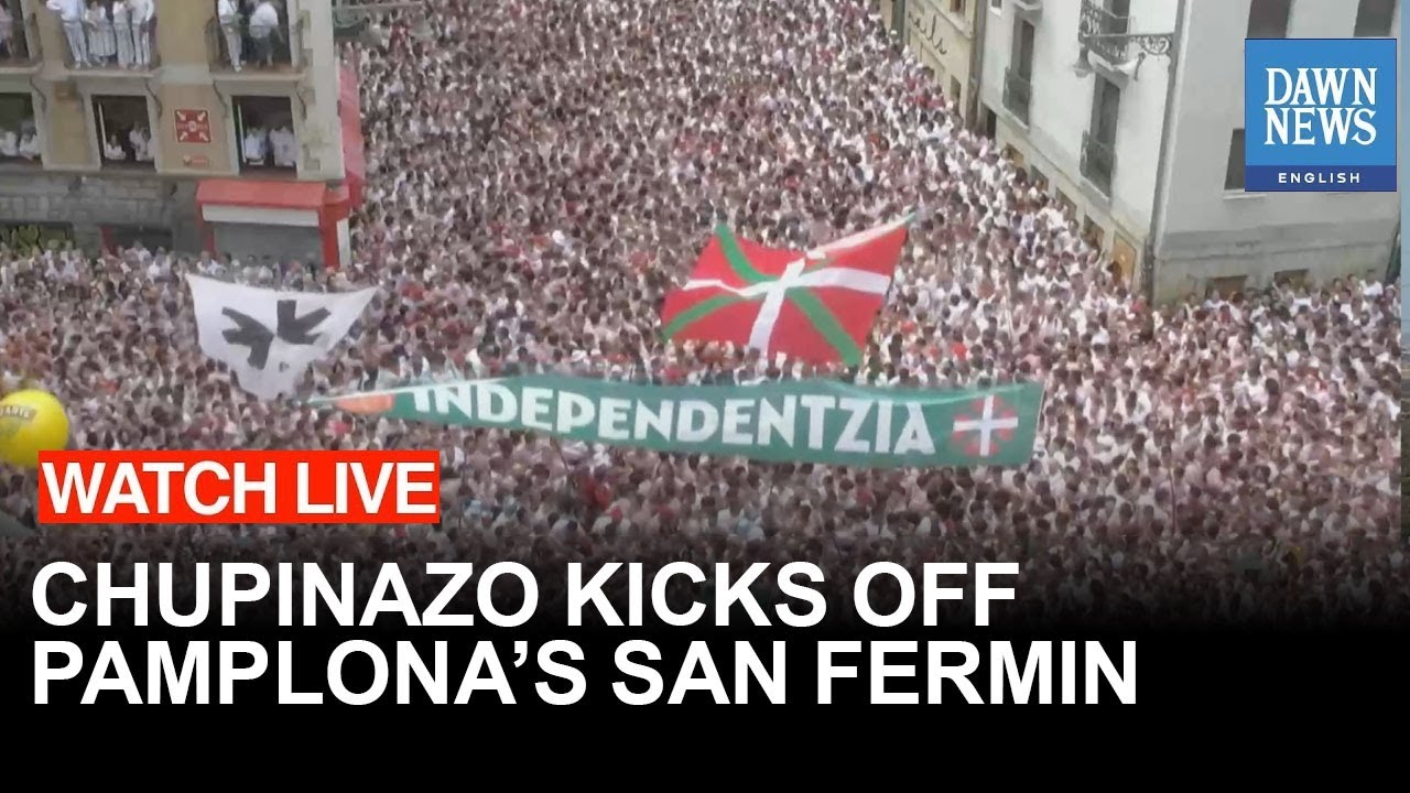 🔴LIVE: Chupinazo Ignites Pamplona’s San Fermin Festival 2025 | Spain’s Wildest Celebration Begins