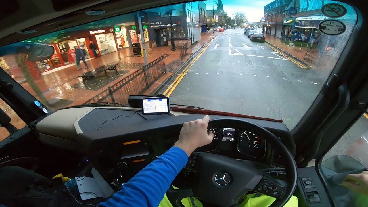HGV CLASS 2 DELIVERY DRIVER DOING MULTIDROP IN ENGLAND UK [POV]
