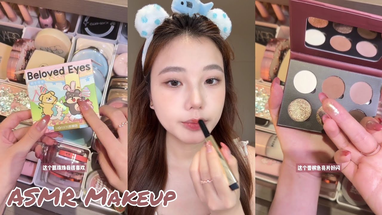 ASMR Makeup & Skincare tutorial 💛Satisfying Videos ♡ Aesthetic videos ✨️