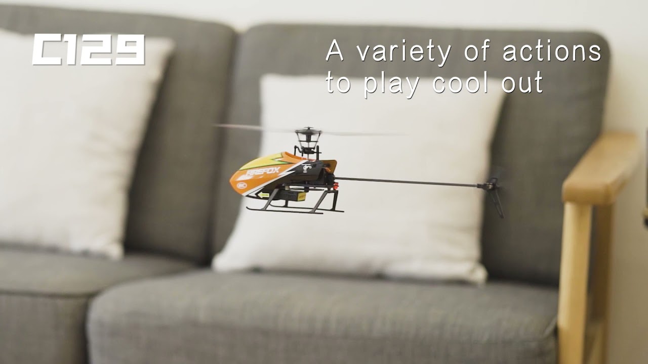 C129 2.4Ghz 4 Channels single propeller RC helicopter （Altitude Holding）
