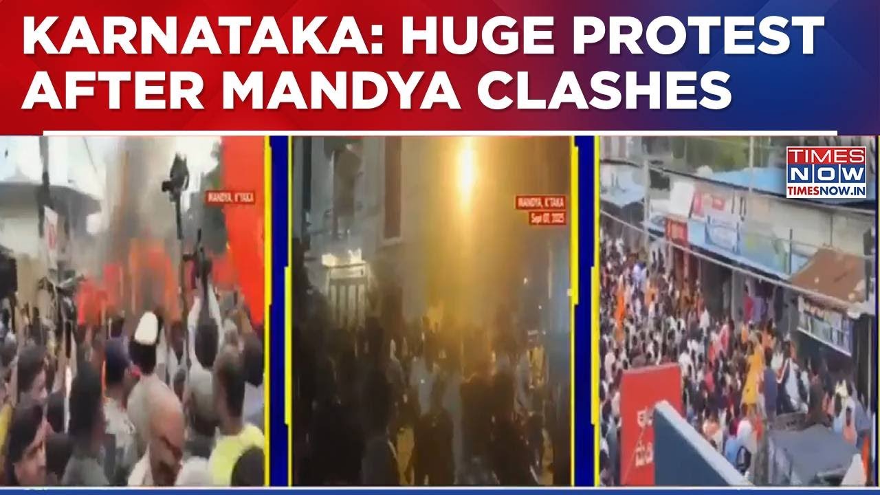 Mandya Clashes: Protest Erupts In Karnataka After Stone Pelting During Religious Procession