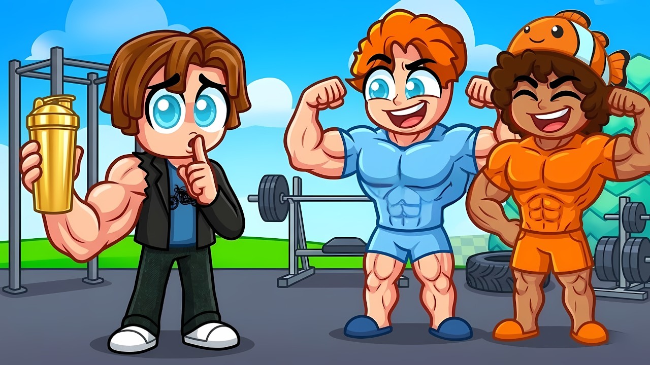 Jag blev En Noob i Roblox Gym För Att Pranka Mina Mobbare...