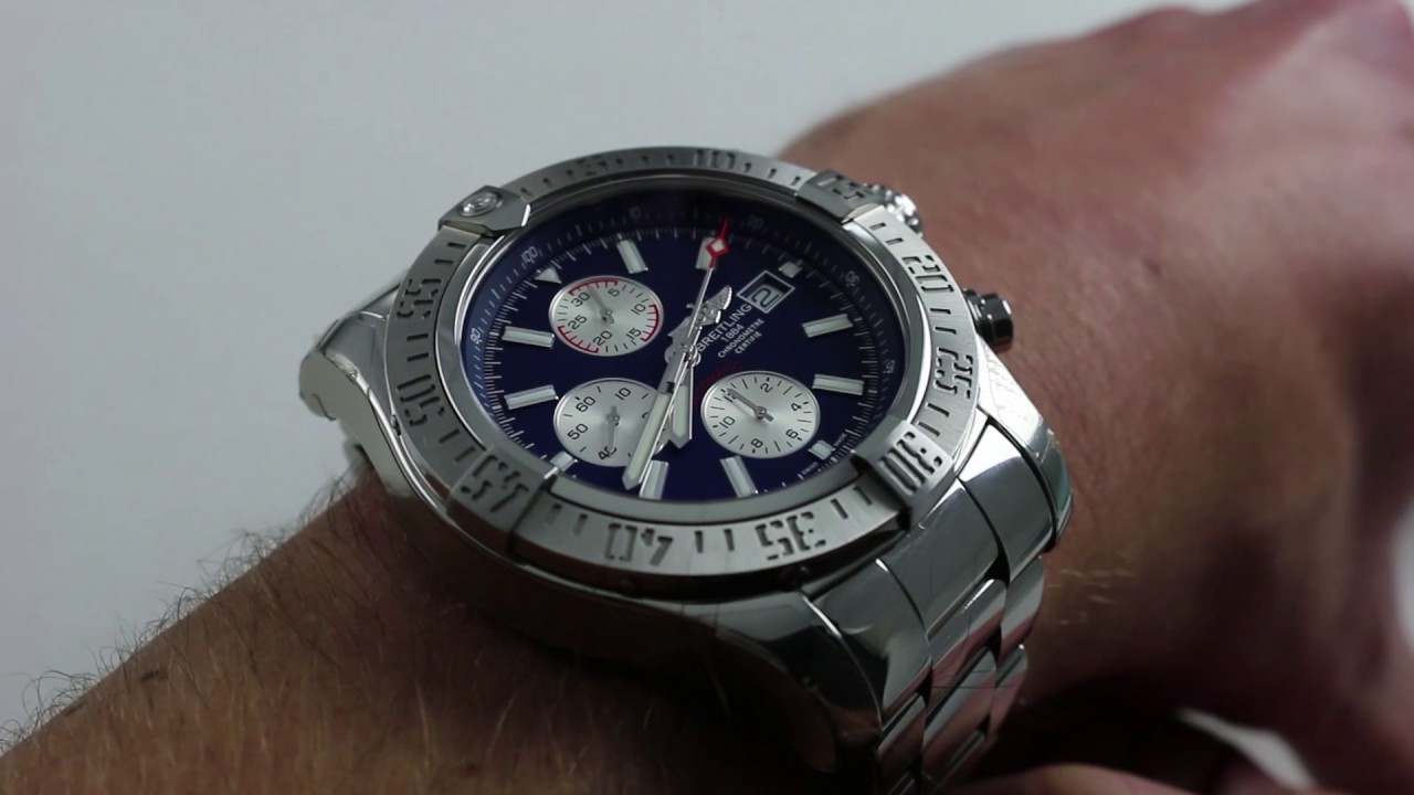Обзор роскошных часов Breitling Super Avenger II Chronograph A1337111