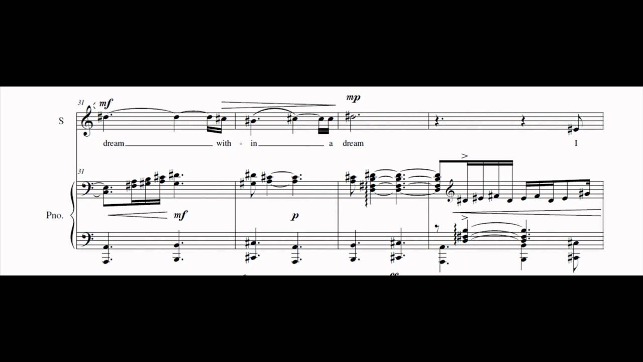 A Dream Within a Dream - art song for Soprano by Harry Sadler