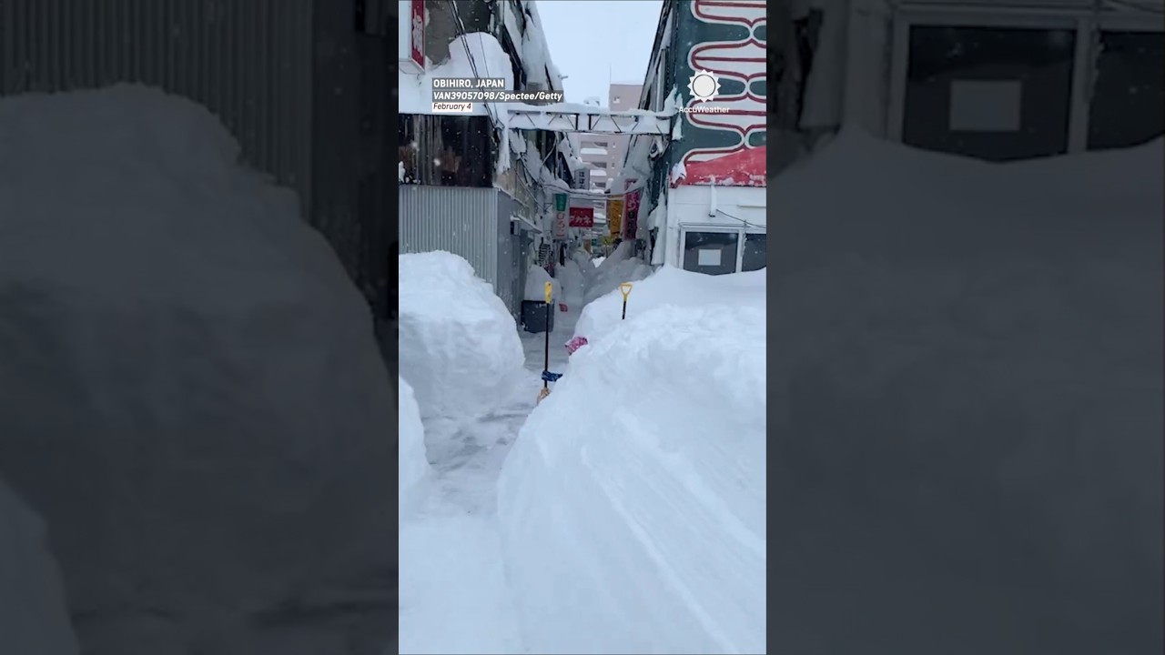 Record Snowfall Buries Hokkaido, Japan