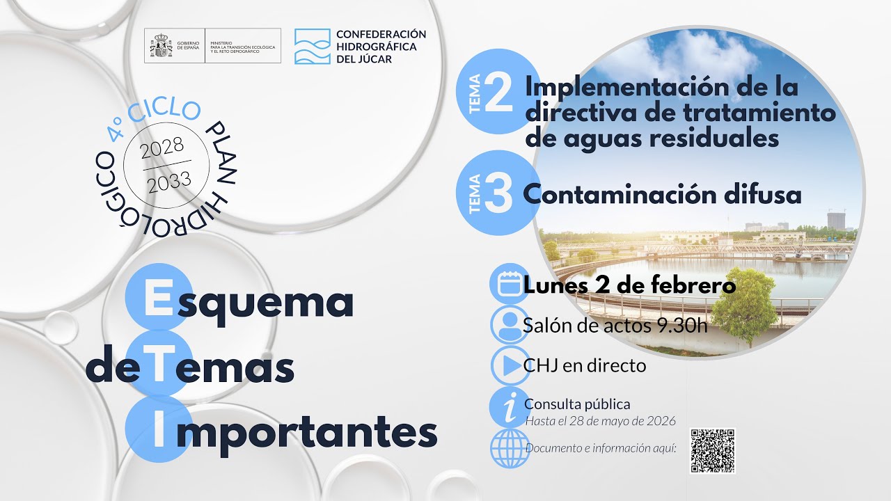 Jornada ETI Plan Hidrológico 4ºciclo. TEMAS 2 y 3.