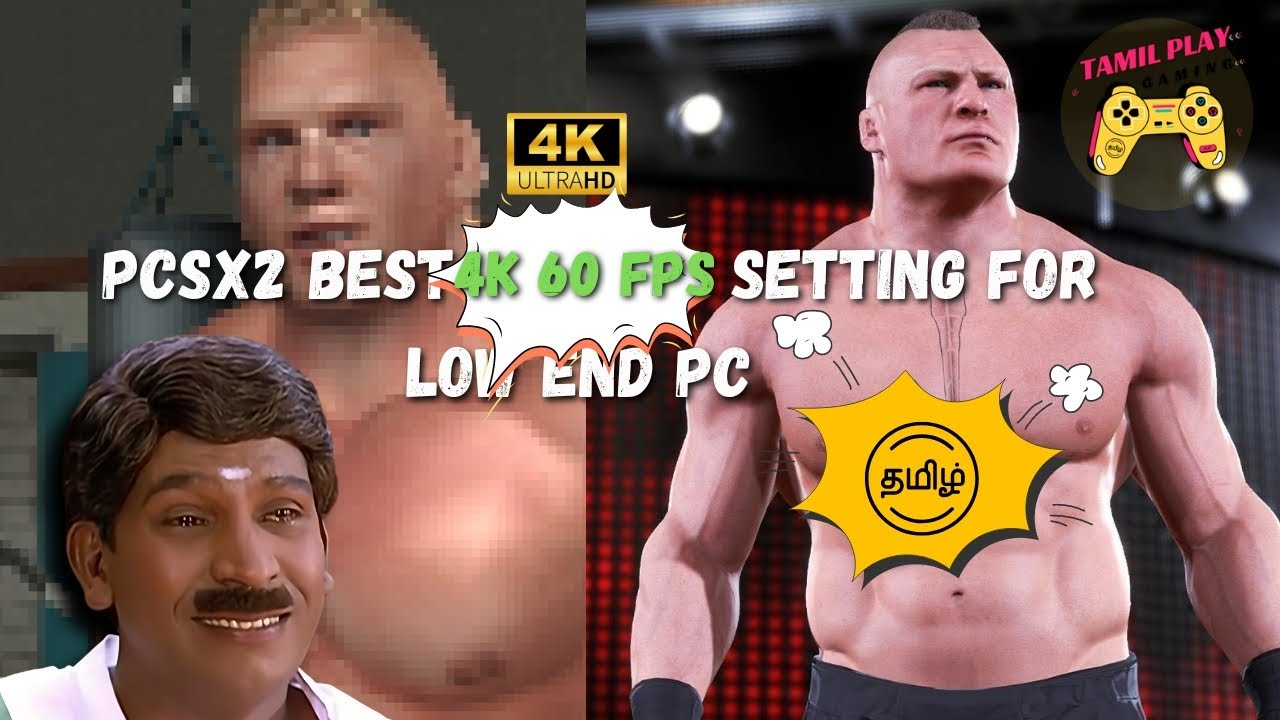 pcsx2 best settings for low end pc tamil | தமிழ் 4k 60 fps setting tamil 